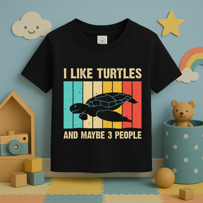 Funny Turtle Design Sea Turtle Lover Toddler T-Shirt
