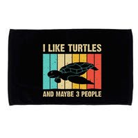 Funny Turtle Design Sea Turtle Lover Microfiber Hand Towel