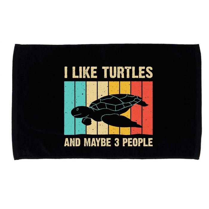Funny Turtle Design Sea Turtle Lover Microfiber Hand Towel