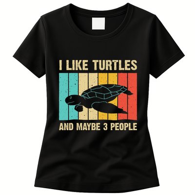 Funny Turtle Design Sea Turtle Lover Womens T-Shirt