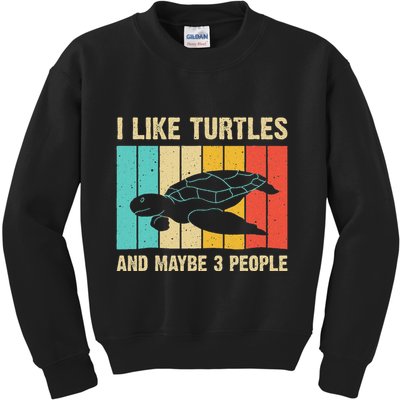 Funny Turtle Design Sea Turtle Lover Kids Sweatshirt