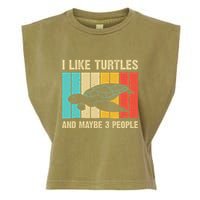 Funny Turtle Design Sea Turtle Lover Garment-Dyed Women's Muscle Tee