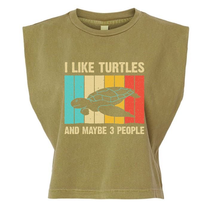 Funny Turtle Design Sea Turtle Lover Garment-Dyed Women's Muscle Tee