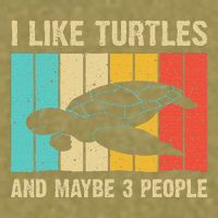 Funny Turtle Design Sea Turtle Lover Garment-Dyed Women's Muscle Tee