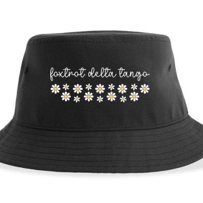 Foxtrot Tango Delta Groovy  Sustainable Bucket Hat