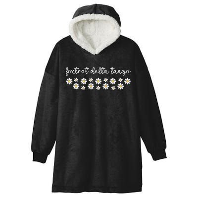 Foxtrot Tango Delta Groovy  Hooded Wearable Blanket