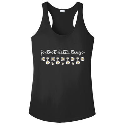 Foxtrot Tango Delta Groovy  Ladies PosiCharge Competitor Racerback Tank