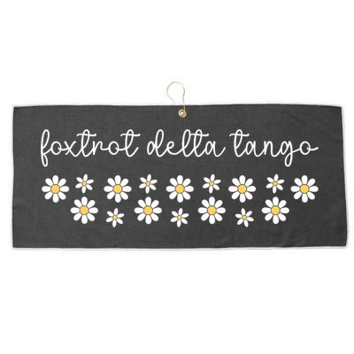 Foxtrot Tango Delta Groovy  Large Microfiber Waffle Golf Towel