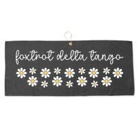 Foxtrot Tango Delta Groovy  Large Microfiber Waffle Golf Towel
