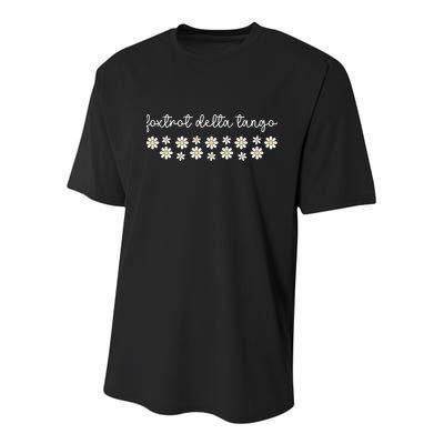 Foxtrot Tango Delta Groovy  Youth Performance Sprint T-Shirt