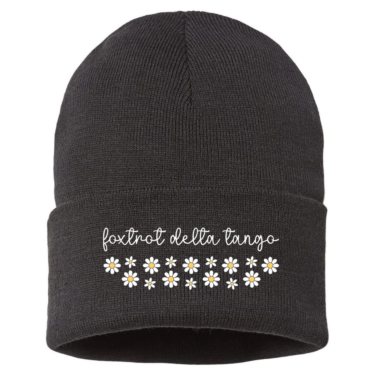 Foxtrot Tango Delta Groovy  Sustainable Knit Beanie