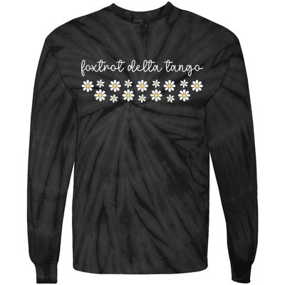 Foxtrot Tango Delta Groovy  Tie-Dye Long Sleeve Shirt