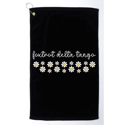 Foxtrot Tango Delta Groovy  Golf Towel