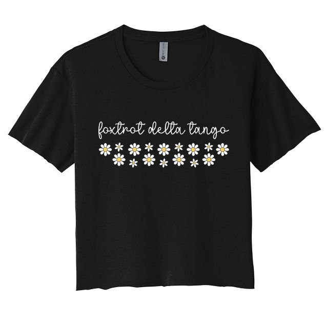 Foxtrot Tango Delta Groovy  Crop Top