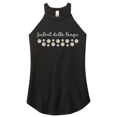 Foxtrot Tango Delta Groovy  Women's Perfect Tri Rocker Tank