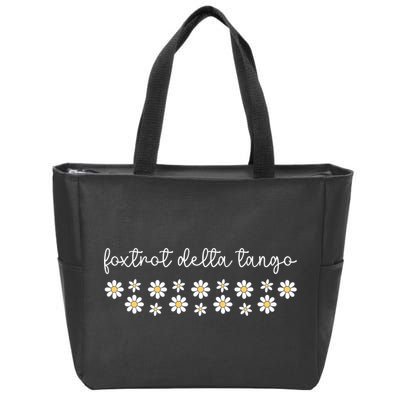 Foxtrot Tango Delta Groovy  Zip Tote Bag