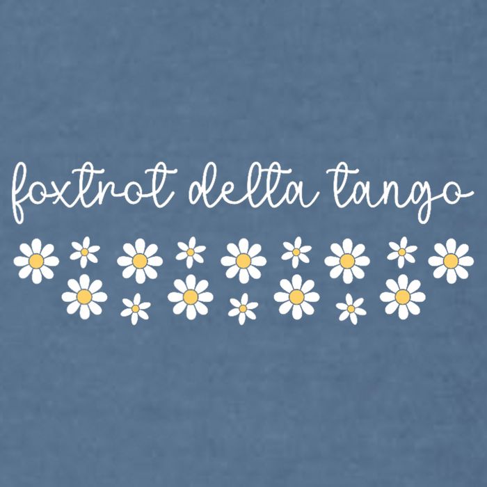 Foxtrot Tango Delta Groovy  Garment-Dyed Sweatshirt