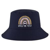 Funny Test Day Rock The Test Teacher Rainbow Leopard Student Cool Comfort Performance Bucket Hat