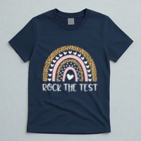 Funny Test Day Rock The Test Teacher Rainbow Leopard Student T-Shirt