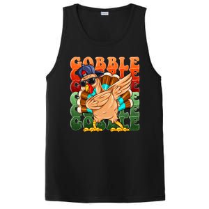 Funny Thanksgiving Dabbin Turkey Gobble PosiCharge Competitor Tank