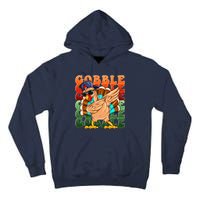 Funny Thanksgiving Dabbin Turkey Gobble Tall Hoodie