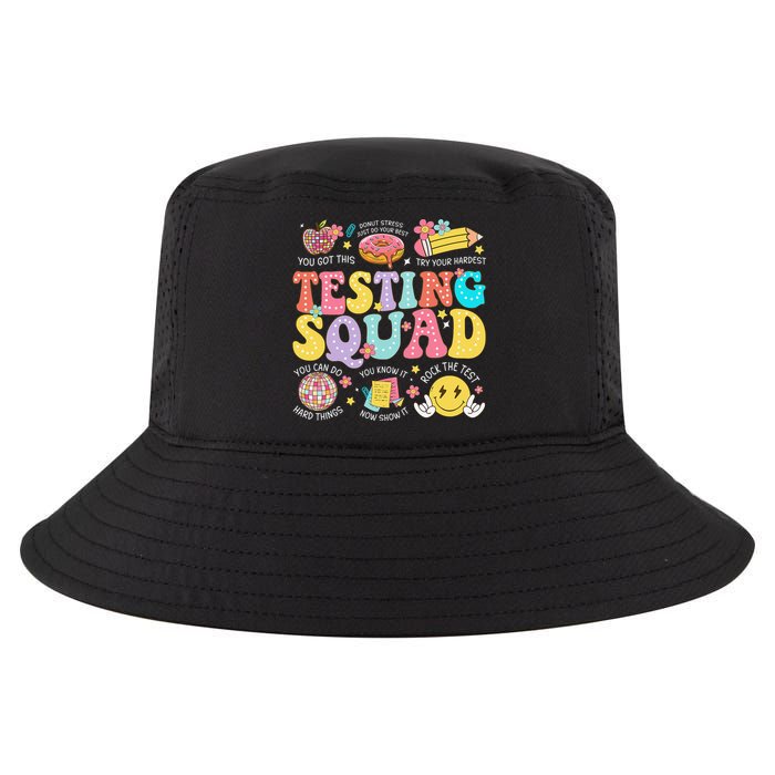 Funny Test Day Motivational Teacher Student Testing Squad Cool Comfort Performance Bucket Hat