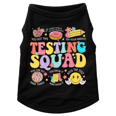 Funny Test Day Motivational Teacher Student Testing Squad Doggie Tank