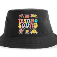 Funny Test Day Motivational Teacher Student Testing Squad Sustainable Bucket Hat