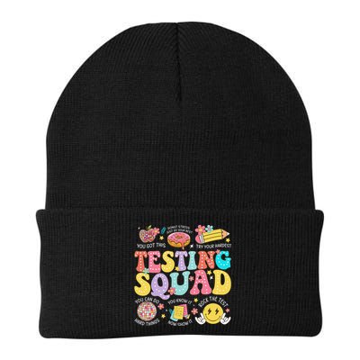 Funny Test Day Motivational Teacher Student Testing Squad Beanie
