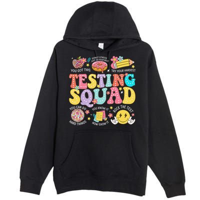 Funny Test Day Motivational Teacher Student Testing Squad Premium Pullover Hoodie