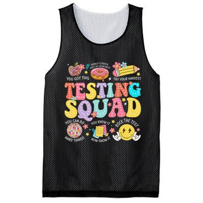 Funny Test Day Motivational Teacher Student Testing Squad Mesh Reversible Basketball Jersey Tank
