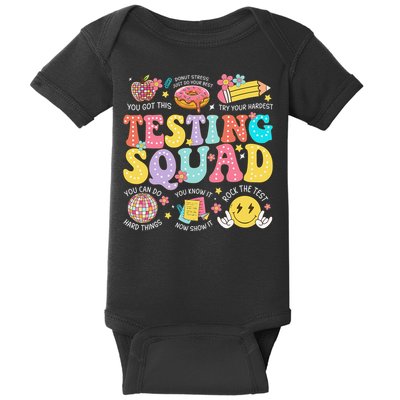 Funny Test Day Motivational Teacher Student Testing Squad Baby Bodysuit