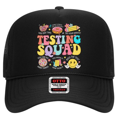 Funny Test Day Motivational Teacher Student Testing Squad Trucker Hat