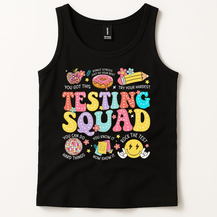 Funny Test Day Motivational Teacher Student Testing Squad Tank Top