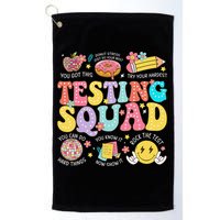 Funny Test Day Motivational Teacher Student Testing Squad Golf Towel