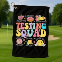 Funny Test Day Motivational Teacher Student Testing Squad Golf Towel