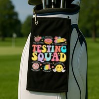 Funny Test Day Motivational Teacher Student Testing Squad Golf Towel