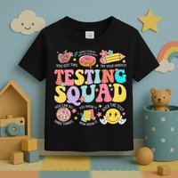 Funny Test Day Motivational Teacher Student Testing Squad Toddler T-Shirt