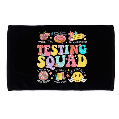 Funny Test Day Motivational Teacher Student Testing Squad Microfiber Hand Towel