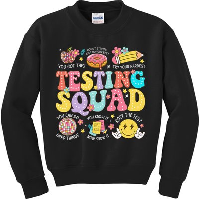 Funny Test Day Motivational Teacher Student Testing Squad Kids Sweatshirt