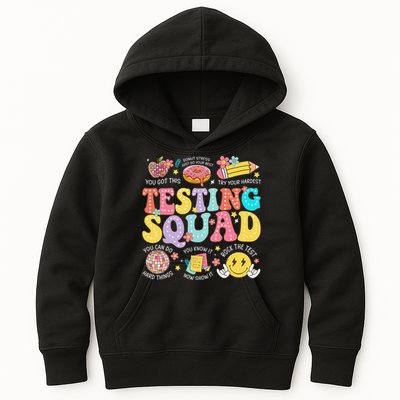 Funny Test Day Motivational Teacher Student Testing Squad Kids Hoodie