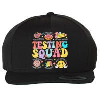 Funny Test Day Motivational Teacher Student Testing Squad Wool Snapback Cap