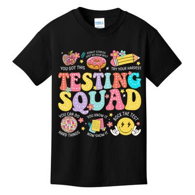Funny Test Day Motivational Teacher Student Testing Squad Kids T-Shirt