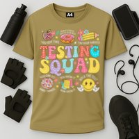 Funny Test Day Motivational Teacher Student Testing Squad Performance Shirt