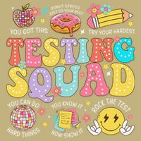 Funny Test Day Motivational Teacher Student Testing Squad Performance Shirt