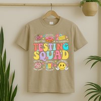 Funny Test Day Motivational Teacher Student Testing Squad T-Shirt