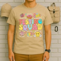 Funny Test Day Motivational Teacher Student Testing Squad T-Shirt