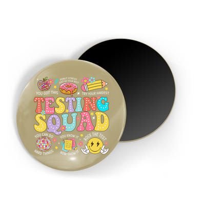 Funny Test Day Motivational Teacher Student Testing Squad Magnet