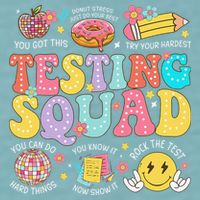 Funny Test Day Motivational Teacher Student Testing Squad Sueded Cloud Jersey T-Shirt