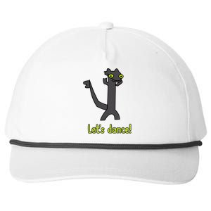 Funny Toothless Dance Meme LetS Dance Snapback Five-Panel Rope Hat